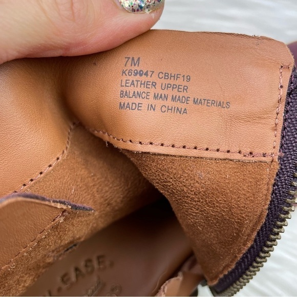 New Kork-Ease Kenai Harness Italian Suede Booties in Burgundy Wine - Picture 8 of 14